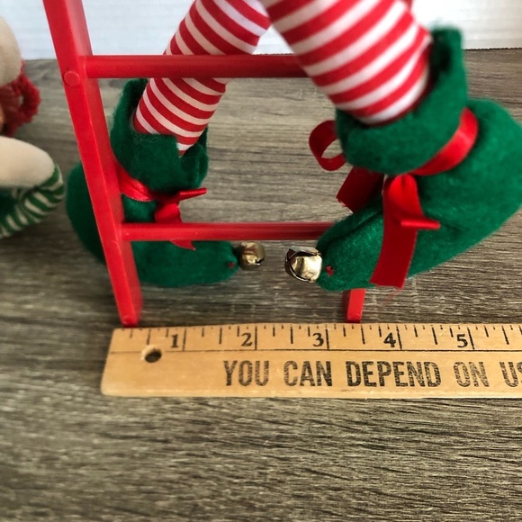 Vtg Santa and Elf Climbing Ladder Decor - Picture 12 of 15